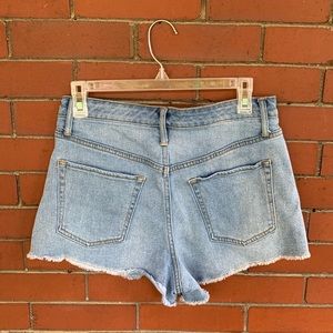 High Rise Short Light Wash Jean Shorts